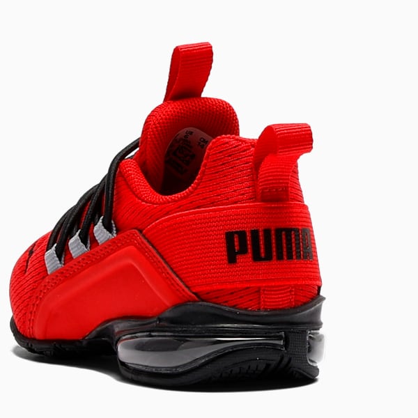 Tenis para infantes Axelion Mesh, For All Time Red-PUMA Black, extralarge